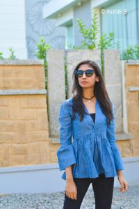 shein.com tops, tops review shein.com, chambray tops online india, summer fashion 2017 indian fashion blog, best indian fashion blog, top indian fashion blog, hyderabad fashion blog, best hyderabad fashion blog